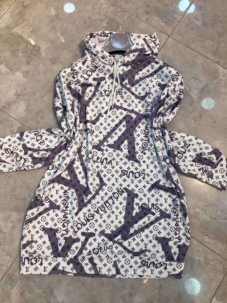 Худі LV сірі