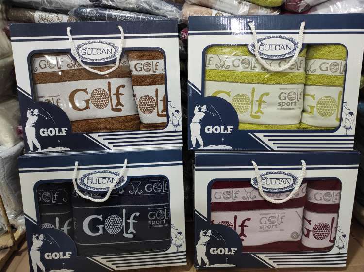 Чоловічий набір махрових рушників Gulcan Golf